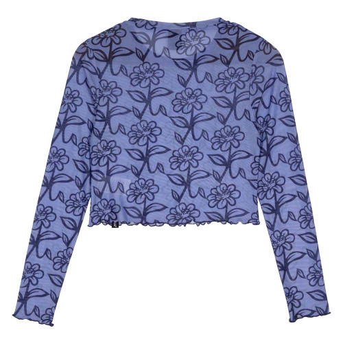 Santa Cruz Γυναικεία μακρυμάνικη μπλούζα Delfino Flower Mesh Crop LS Top